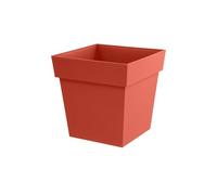 EDA - Tuscany Square Flower Pot 32 cm - Volume 22 L - 32 x 32 x 32 cm - Clay Orange