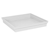 EDA - Tuscany Square Saucer 40 cm for Plant Pot Square 50 cm 40 x 40 x 5.9 cm White