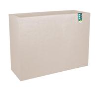 EDA - Wall Loft L Volcania 46 L - Imitation Stone Decor - Double Wall - Water Retention Area - 78 x 29 x 60 cm - Beige Limestone