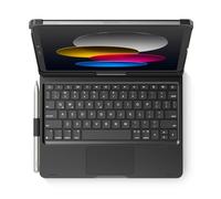 edaiser Swivel Keyboard Case for iPad 10th Generation 2022 10.9-inch A2696 A2777 A2757; Wireless Rotatable Cover and Pencil Holder, Multi-Touch Ttrackpad, RGB Backlit, Black