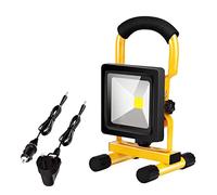 Edasion LED Rechargeable Work Light Portable Floodlight 10W USB Battery Light Super Bright 2000LM Waterproof Outdoor Stand Work Lamp for Car Garage Camping Fishing Hiking Workshop Garden