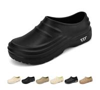EDAT Armadillo Clogs for Women Men, Armadillo Clogs Nurse Shoes for Women Men, Armadillo Chef Shoes Slip Resistant(A-black,5 UK)