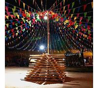 EDATOFLY 240M Bunting Banner, Multicolor Nylon Pennant Banners Flag Outside Party Banner with 450 Flags for Wedding Festival Birthday Party Garden Indoor Outdoor Decorations