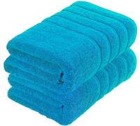 EDB 2X Extra Large 100 Percent Egyptian Combed Cotton Super Jumbo Bath Sheets 600-GSM Big Bath Sheet Towels 100 x 200 cm (Turquoise)