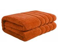 EDB Extra Large Bath Sheet Super Jumbo Big Bath Sheets Towels 100x200cm Body Wrap Thick Absorbent 100% Cotton Quick Dry Bath Towel 600-GSM (Orange)