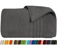EDB Large Bath Towel 100% Egyptian Cotton Super Soft Jumbo Bath Towels 70cm x 140cm, 500-GSM Highly Absorbent Bathroom Towels (Charcoal Grey, Bath Towel)