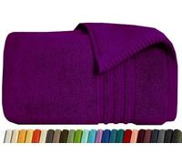 EDB Large Bath Towel 100% Egyptian Cotton Super Soft Jumbo Bath Towels 70cm x 140cm, 500-GSM Highly Absorbent Bathroom Towels (Plum, Bath Towel)