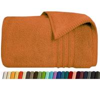 EDB Large Jumbo Bath Sheet (90 cm x 170 cm) Highly Absorbent XL Towels 100% Egyptian Cotton Guest Bath, Hotel, Spa, Home Bathroom, Shower Bath Towel 600-GSM (Orange, Bath Sheet)