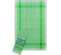 EDB Pack of 5, 10, 20, 30, 40, 50 Wonderdry Tea Towels 100% Cotton Heavy Duty Tea Cloth, Quick Absorbent, Thick Long Lasting Bar, Catering Restaurant Kitchen Dish Towels 40x60cm (10, Green)