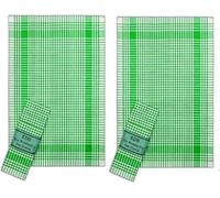 EDB Pack of 5, 10, 20, 30, 40, 50 Wonderdry Tea Towels 100% Cotton Heavy Duty Tea Cloth, Quick Absorbent, Thick Long Lasting Bar, Catering Restaurant Kitchen Dish Towels 40x60cm (20, Green)