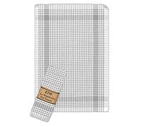 EDB Pack of 5, 10, 20, 30, 40, 50 Wonderdry Tea Towels 100% Cotton Heavy Duty Tea Cloth, Quick Absorbent, Thick Long Lasting Bar, Catering Restaurant Kitchen Dish Towels 40x60cm (Silver, 5)
