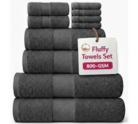 EDB Premium Super Jumbo Extra Large Bath Sheet 100% Egyptian Cotton 800-GSM Soft Towels Highly Absorbent Face Cloth, Hand Towel, Bath Towel Hotel, Gym Quality (1X Bath Sheet, Charcoal Grey)