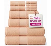 EDB Premium Super Jumbo Extra Large Bath Sheet 100% Egyptian Cotton 800-GSM Soft Towels Highly Absorbent Face Cloth, Hand Towel, Bath Towel Hotel, Gym Quality (4X Face Cloth, Butter Cream)