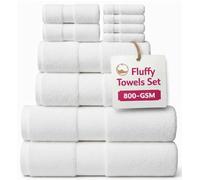 EDB Premium Super Jumbo Extra Large Bath Sheet 100% Egyptian Cotton 800-GSM Soft Towels Quick Dry Highly Absorbent Face Cloth, Hand Towel, Bath Towel Hotel, Gym Quality (4X Face Cloth, White)