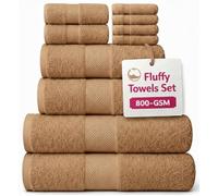 EDB Premium Super Jumbo Extra Large Bath Sheet 100% Egyptian Cotton 800-GSM Soft Towels Quick Dry Highly Absorbent Face Cloth, Hand Towel, Bath Towel Hotel, Gym Quality (1X Hand Towel, Latte)
