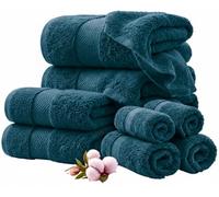 EDB Soft Towels 800-GSM Luxury Face Cloth Hand Towel 100% Egyptian Cotton Hotel & Spa Quality Bath Towels Set Large Jumbo Bath Sheet Quick Dry Towels Bale Set (Blue Lagoon, 2x Bath Towel)
