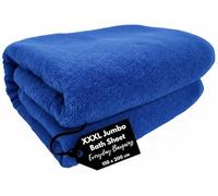 EDB Super Jumbo XXXL Luxury Bath Sheet Huge Massive 150 x 200 cm - Ultra Soft 100% Egyptian Cotton - Highly Absorbent Quick Dry Extra Large Bath Towel Oversized Towels 600-GSM (Royal Blue)