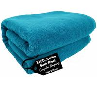 EDB Super Jumbo XXXL Luxury Bath Sheet Huge Massive 150 x 200 cm - Ultra Soft 100% Egyptian Cotton - Highly Absorbent Quick Dry Extra Large Bath Towel Oversized Towels 600-GSM (Teal/Turquoise)