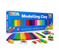 EDBA - Air Dry Clay Kit for Kids -12 Vibrant Colors Modelling Clay Set-Ultra Soft, Non-Toxic & Non-Sticky - DIY Arts and Crafts Gift for Boys and Girls Ages 3-12 - Creative Educational for School