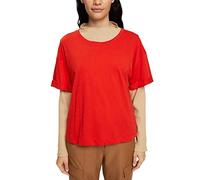 edc by ESPRIT Women's 082cc1k335 T-Shirt, 635/Orange Red, XXS