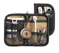 EDC Organizer Pouch Mini Tactical Gear Bag, Compact Utility Tool Holder with MOLLE System, Everyday Carry Storage Case, Military Style Equipment Organizer for Tools