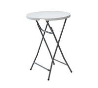 EDCO 871125254219 Polyethylene Bar Table - White