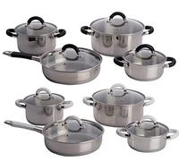 Edco Cookware Set, Silver, 8-Piece
