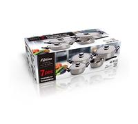 Edco Cookware Set SS 7pcs, Aluminium, Silver, 7-Piece