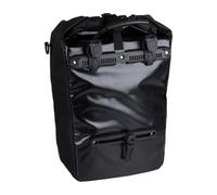 EDCO Eindhoven B.V. Dunlop Bicycle Bag, Single Waterproof, Removable Pannier Rack Bag with Shoulder Strap, Bicycle Bag for E-Bikes and City Bikes, Black, 61 x 31 x 15 cm