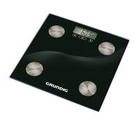 Edco Eindhoven B.V. Grundig Digital Personal Scales with Body Analysis - Body Fat Scales 180 kg - Digital Scales with Memory for 12 People - Body Scales with LCD Display and 100 g Accuracy