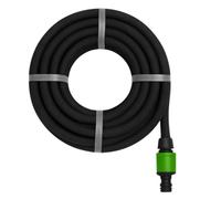 Edco Eindhoven B.V. Kinzo Drip Garden Hose 15 m, Diameter 14 mm, with 3 Connections, Water Saving for Spray System, Black