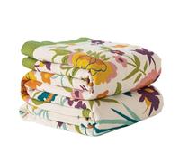 Edcooy Boho Cotton Larger Sofa Throw Blanket - 100 % Pure Cotton Double-Sided Reversible Bohemian Bedspread & Sofa Cover (Flower Phoenix, 200X230CM)