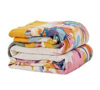 Edcooy Boho Cotton Larger Sofa Throw Blanket - 100 % Pure Cotton Double-Sided Reversible Bohemian Bedspread & Sofa Cover (Flower Butterfly, 200X230CM)