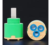 EDCWDTYYEC Faucet fittings Mix Tap Inner Cartridge Replacement, Spare Valves Cartridges, Tap Cartridge 40mm, Water Ceramic Disc Cartridge Valve for Single Lever Monobloc Bathroom Or Kitchen Mixer Taps