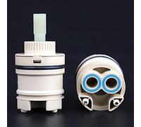 EDCWDTYYEC Faucet fittings Mix Tap Inner Cartridge Replacement, Spare Valves Cartridges, Tap Cartridge 40mm, Water Ceramic Disc Cartridge Valve for Single Lever Monobloc Bathroom Or Kitchen Mixer Taps