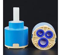EDCWDTYYEC Faucet fittings Mix Tap Inner Cartridge Replacement, Spare Valves Cartridges, Tap Cartridge 40mm, Water Ceramic Disc Cartridge Valve for Single Lever Monobloc Bathroom Or Kitchen Mixer Taps