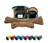 EdcX 2 mm Nylon Paracord 275 (15, 30, 50 and 100 m)- 100% Nylon rope, 3-Strand cord, Nylon cord 2 mm in Many Colours