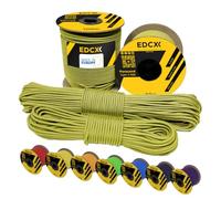 EdcX 3 mm Nylon Paracord 425 (15, 30, 50 and 100m) - 3 mm Type II, 100% Nylon Rope, 3 Strand Rope, 3 mm Nylon Rope in Many Colors (Yellow, 15 m)