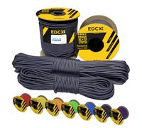 EdcX 3 mm Nylon Paracord 425 (15, 30, 50 and 100m) - 3 mm Type II, 100% Nylon Rope, 3 Strand Rope, 3 mm Nylon Rope in Many Colors (Navy Blue, 100 m)