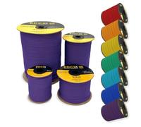EdcX 4mm Nylon Paracord 550 100m (330 feet) - Type III, 100% Nylon Rope, 7 Strand Rope, 4mm Nylon Rope in Solid Colors (Purple, 100 m)