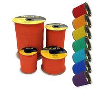 EdcX 4mm Nylon Paracord 550 100m (330 feet) - Type III, 100% Nylon Rope, 7 Strand Rope, 4mm Nylon Rope in Solid Colors (Sofit Orange, 100 m)