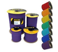 EDCX 4mm Nylon Paracord 550 300m (1000 feet) - Type III, 100% Nylon Rope, 7 Strand Rope, 4mm nylon rope in Solid Colors (Purple, 300 m)
