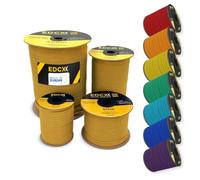 EDCX 4mm Nylon Paracord 550 50m (165 feet) - Type III, 100% Nylon Rope, 7 Strand Rope, 4mm nylon rope in Solid Colors (Orange Yellow, 50 m)