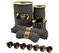 EdcX Paracord 4mm, 20+ Military Colors (15m, 30m, 50m, 100m, 300m) | Ideal for Camping, Survival, Outdoor, Crafting, DIY | 100% Nylon Rope 4mm | Tactical Cord 550 Type III (French Camo, 30 m)