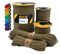 EdcX Paracord 4mm, 35+ Solid Colors (10m, 15m, 30m, 50m, 100m, 300m) | Ideal for Crafting, DIY, Camping, Survival, Outdoor | 100% Nylon Rope 4mm | Tactical Cord 550 Type III (Boa, 15 m)