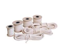 EdcX Round Candle Wick 1.4-10 mm, Braided Cotton Wick for Candle Making, Not Waxed, Smokeless, Pure cotton cord without impurities, DIY Candle, Oil Lamp