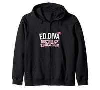 EdD Doctor of Education Ed.D Diva Doctorate Graduation Zip Hoodie
