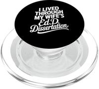 EdD Husband Funny Doctor of Education Dissertation PopSockets PopGrip for MagSafe