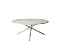 Edda Coffee Table Ø105 Light Concrete/Light Oak