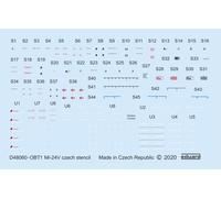 EDDD48060 - Eduard Decals 1:48 - Mi-24V stencils Czech (Zvezda)